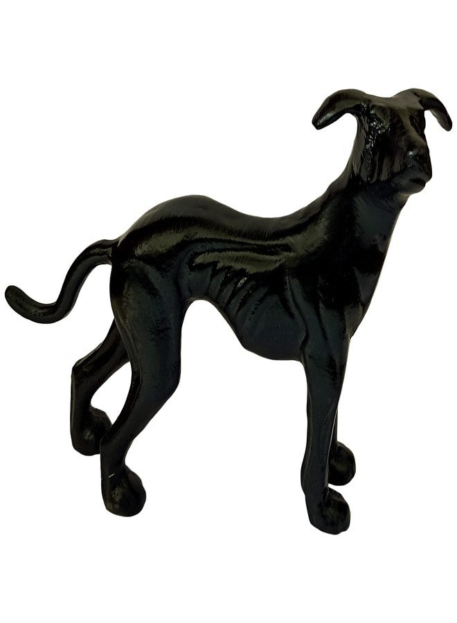 ITOS365 Metal Black Dog Statue and Figurine Animal Showpiece for Home Decoration Decorative Items - Image 1